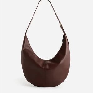 Madewell The Essential Curve Shoulder Bag- Chocolate Raisin